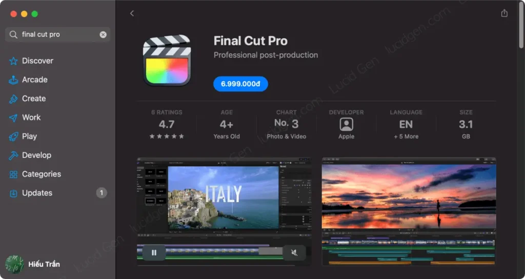 Télécharge Final Cut Pro X 10.7 pour Mac By GalatrucPC